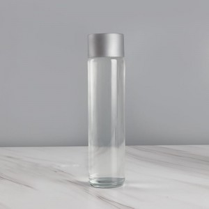 بطری های نوشیدنی شیشه ای استوانه ای خالی برای آب ثابت آرتزین