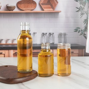 Προμηθευτής χονδρικής Clear Glass Honey Container Set
