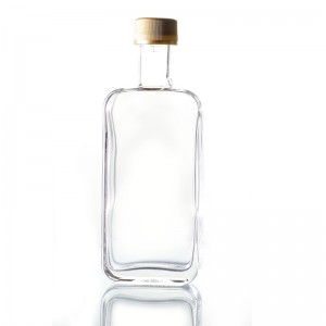 PriceList for Sample Size Wine Bottle - 250ml Empty Glass Flat Liquor Bottle With Plastic Cap  – Ant Glass