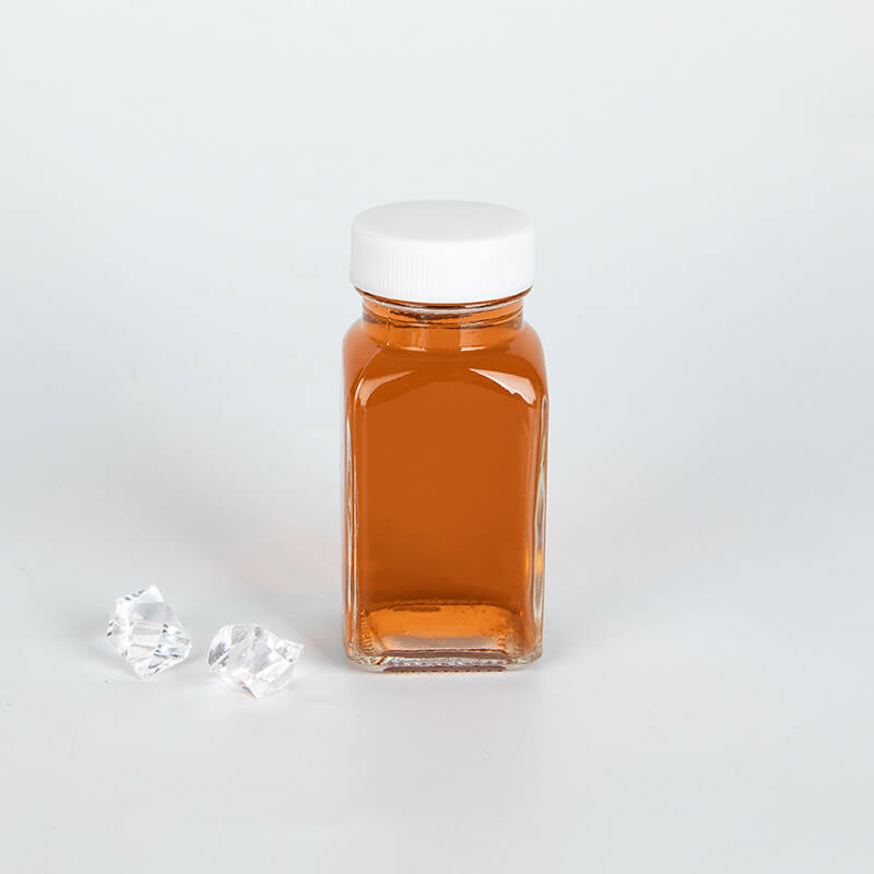 80ml Small Screw Cap Soda Square Glass Bottle Featured Image
