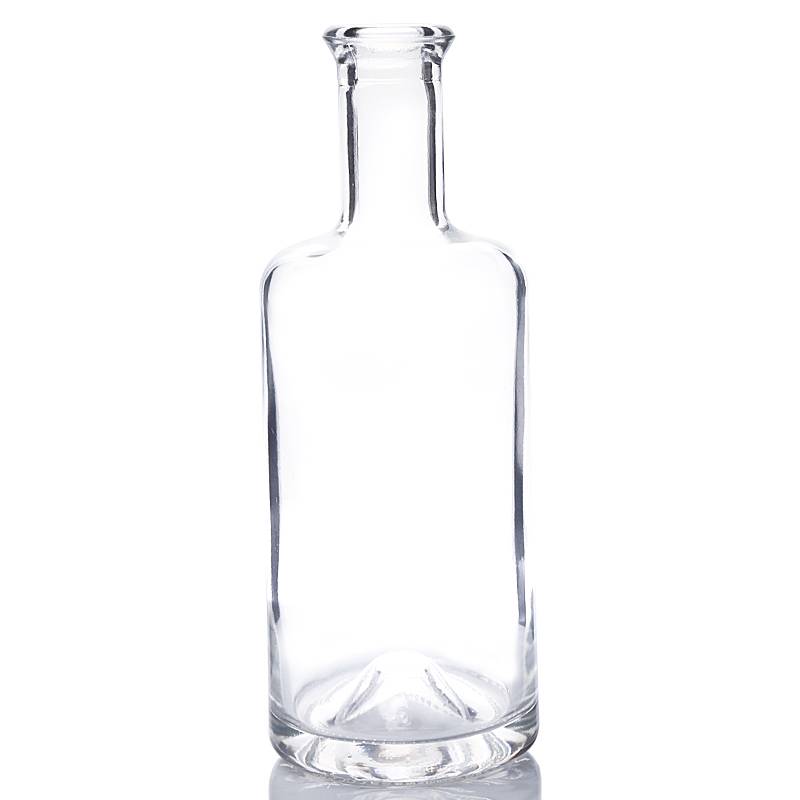Orile-ede China OEM Ofo Vodka Igo - Logo ti a fiwe 750 milimita Amber / Ko Gilaasi Sofo Igo Ọti Wisky - Gilasi Ant