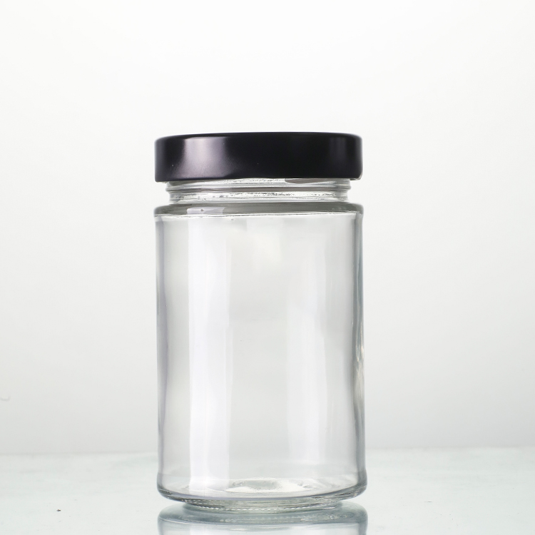 Igabanuka ryinshi rya Amber Glass Jars - 106ml ububiko bwikirahure hamwe nicyuma - Ikirahure