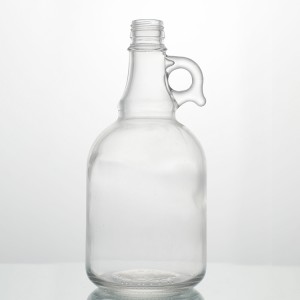 Renewable Design for Flat Glass Bottle 100ml - 1L round glass water gallone jugs – Ant Glass