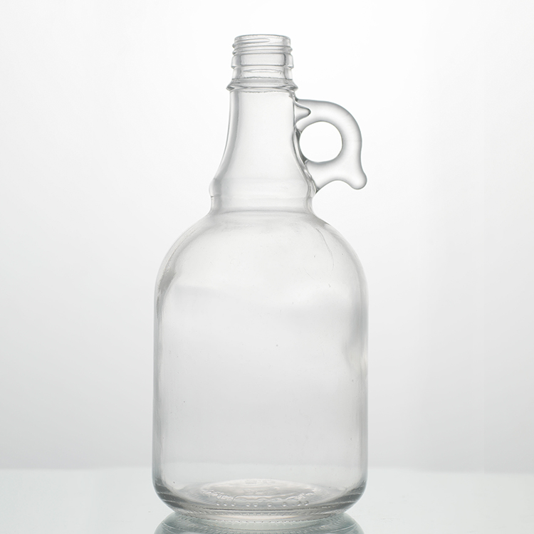 Botella de leche de vidrio de 16 oz de buena calidad 2019 - Jarras de galón de agua de vidrio redondas de 1 litro - Ant Glass