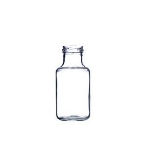 8oz Clear Glass Stout Bottle with 38mm Twist finish