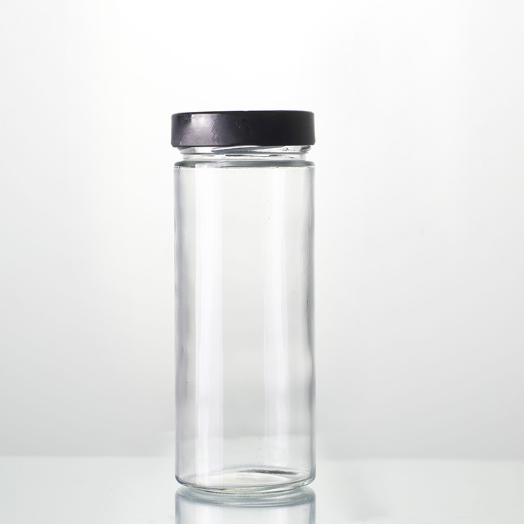 berufflech Fabréck fir Glas Jar Mat Cap - 610ml Liewensmëttel Grad Ronn Verpakung Fläsch Hunneg Jar Glas Mat Deckel - Ant Glas