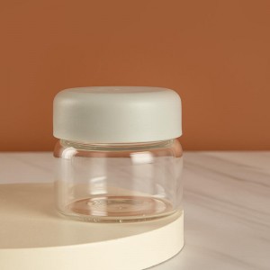Cute High Borosilicate Glass Jar Pudding Yoghurt Cup mei PP deksels