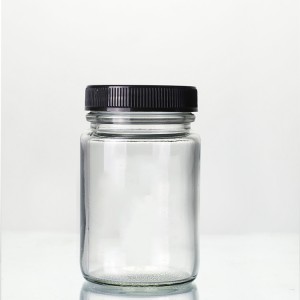 Best-Selling 300ml Glass Jar With Bamboo Lid - 125ML clear round jars – Ant Glass