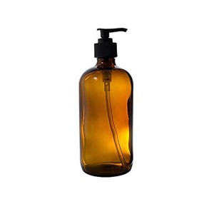 500ml Cobalt blue/Amber Glass Soap Dispenser Bottle with Lotion Pump
