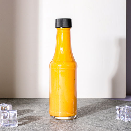 Popular Design for Juice Bottle Glass 300ml - 6.375oz Mustard Glass Decanter Bottle with Cap – Ant Glass