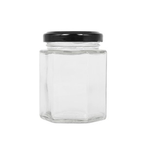 Good quality Glass Spice Jar With Clamp Lid - 9oz hexagon glass honey jar – Ant Glass