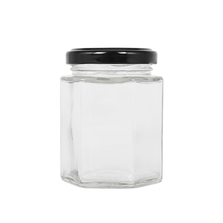 Good Wholesale Vendors Glass Storage Jar With Lid - 9oz hexagon glass honey jar – Ant Glass