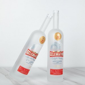 Botella de ginebra de cristal esmerilado de Arizona de 750 ml personalizada