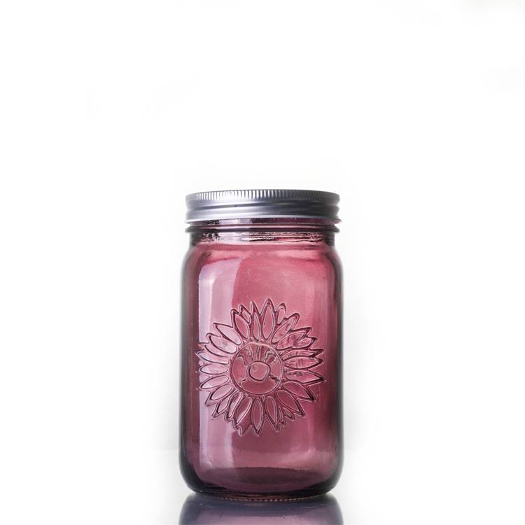 2019 High quality Custom Mini Bottle - Logo Customized Spray Coating color mason jar – Ant Glass