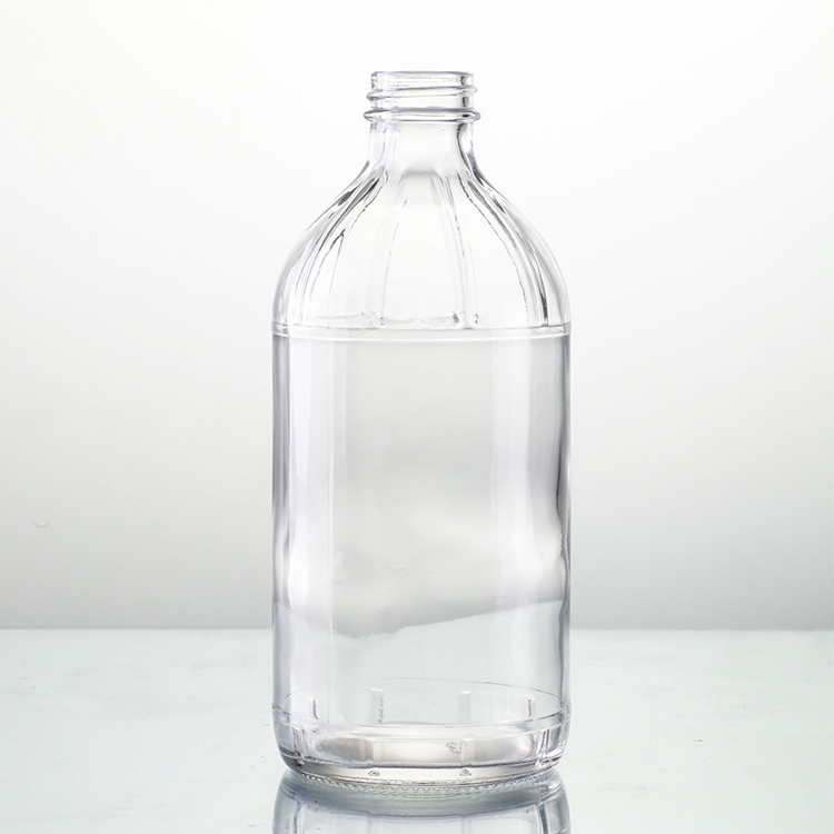 Intsik nga pakyawan nga Glass Milk Bottle With Straw - 16OZ glass nga botelya sa suka - Ant Glass