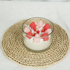 Round Empty Deodorization Candle Glass Bowl Container