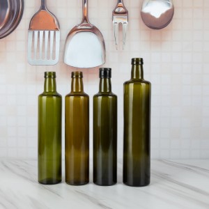 Зеленый коричневый дозатор для оливкового масла и уксуса