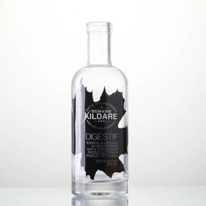 Butelka na alkohol o pojemności 500 ml i pojemności 750 ml, wykonana ze szkła nordyckiego