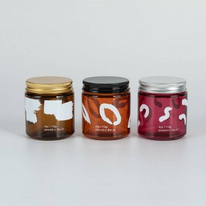 4oz Colorful Bath Salt Kosmetik Kaca Storage Jars