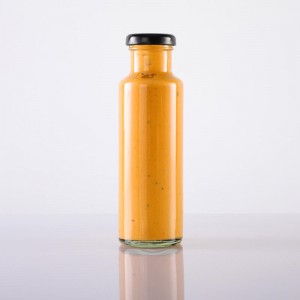 250ml Honey Mustard Glass Container with Lid