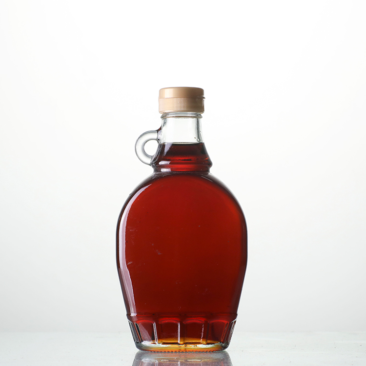 Factory Outlets Flat Amber Glass Bottle - 250ml Empty Maple Syrup Bottles  – Ant Glass