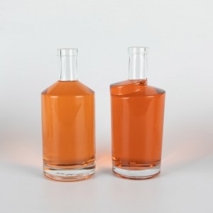 Sticle rotunde goale de plută de 750 ml pentru băuturi alcoolice de designer