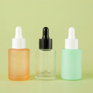 Color Printed 1OZ Face Serum Glass Dropper Bottles