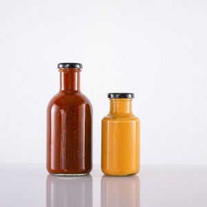 530ml Round Chili Sauce Glass Stout Bottle