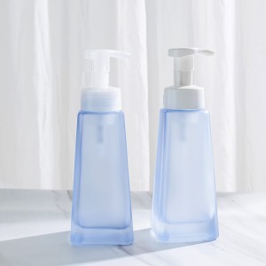 Square 380ml Foam Hand Sanitizer Pump Glass Bottle