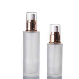Flacone di lozione a pompa senza aria da 20 ml 40 ml per cosmetici in barattolo di vetro