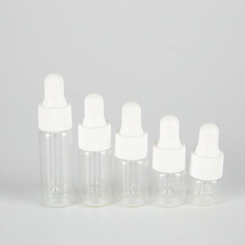 գործարանային ցածր գին Փրփուր պոմպի շիշ արտադրող - 1ML 2ML 3ML Mini Clear Hair Serum Glass Dropper Vials – Ant Glass