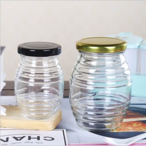 100ml 250ml 500ml 1L ແກ້ວ Honeycomb Shaped Jars