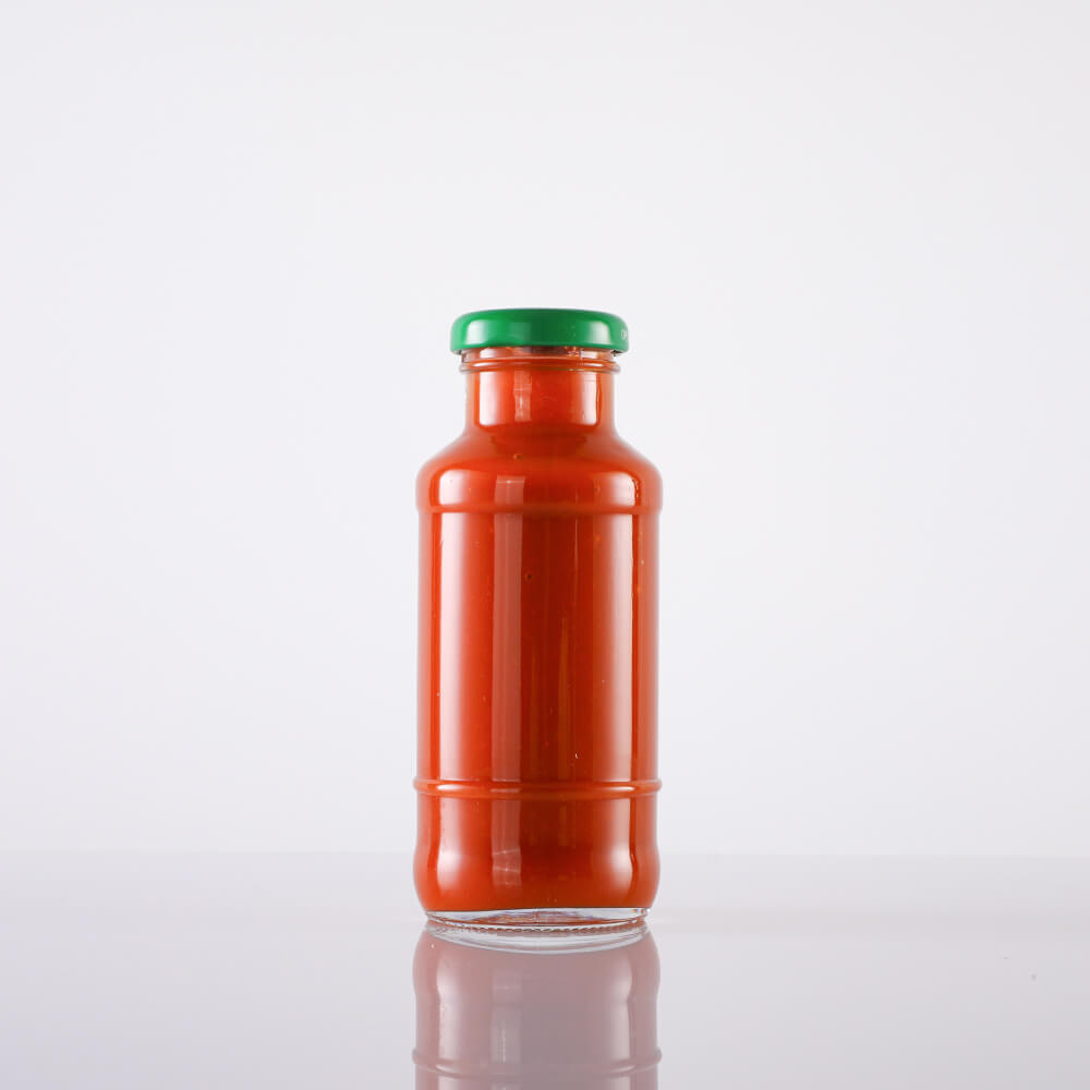 Posebna zasnova za ročno pranje steklenic - tovarniška 230 ml steklenica za omako za kečap - Ant Glass