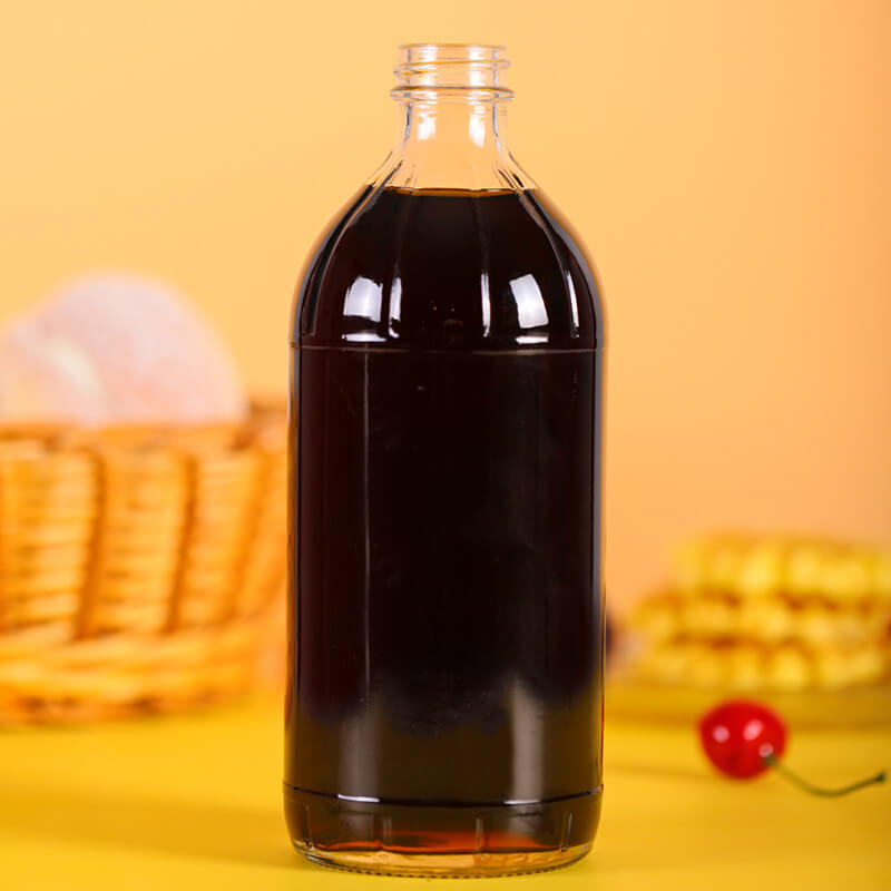 Posebna cijena za staklenu bocu mlijeka za kuhinju - 16oz 32oz staklena boca za umak za javorov sirup – mravlje staklo