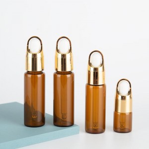 3ML 4ML 5ML Amber Oil Glass Vials with Drropper Cap