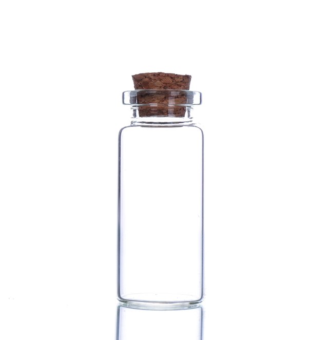 Լավագույն գինը Juice Milk Bottle Glass - Small Cylinder 9ML 10ML Clear Corked Glass Vials – Ant Glass