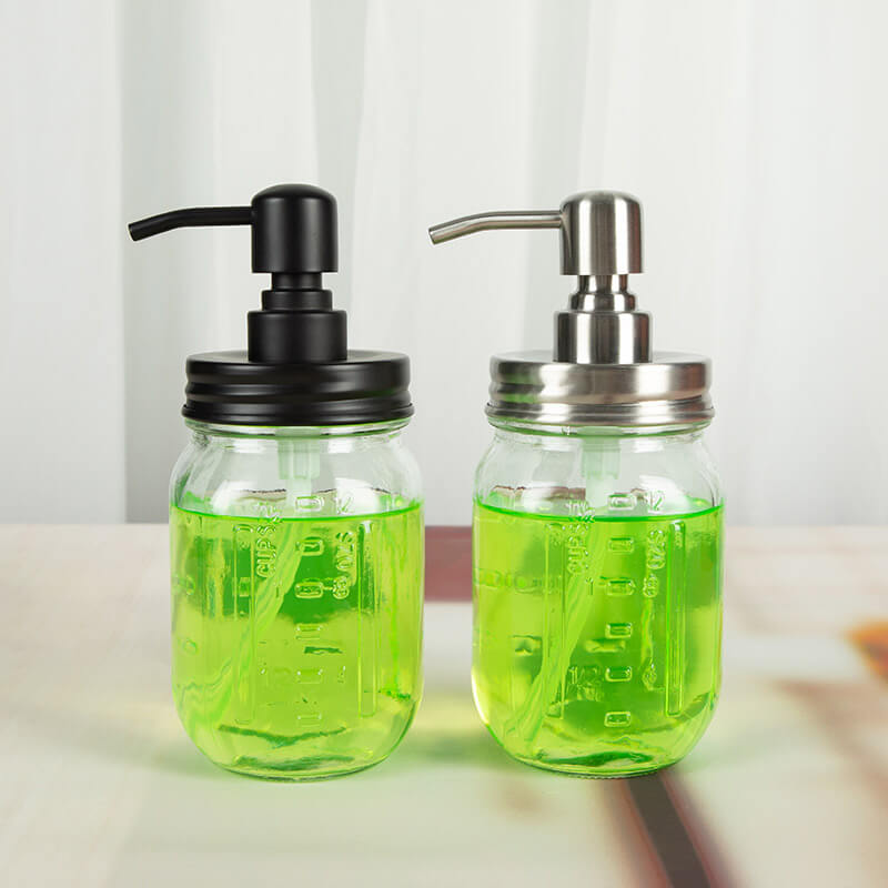 hand wash pump glass bottle