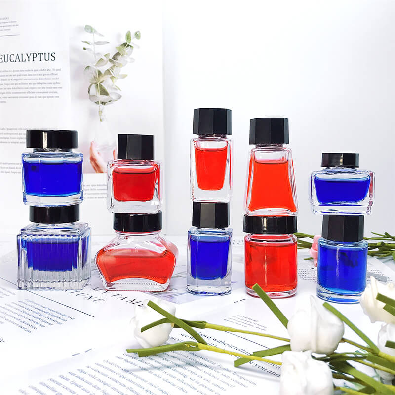 Professional China Grohe Soap Dispenser Bottle - 15ml 20ml 30ml Square Round Fountain Pen Ink Glass Bottles – Ant Glass