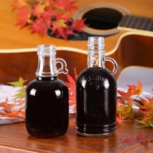 8oz Round Engraved Handle Syrup Water Bottle