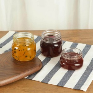 គម្របដបទទេទំហំ 5OZ ខ្នាតតូច Mason Jelly Glass Jar