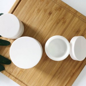 Luxury 15g 30g White Porcelain Skincare Eye Cream Jar with Lid