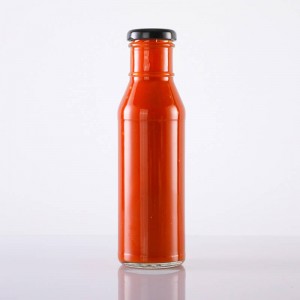 Szklana butelka ketchupu Ringneck o pojemności 12 uncji z wykończeniem 48 mm