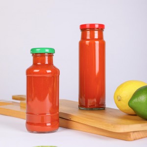 Factory 230ml Glass Sauce Bottle for Ketchup