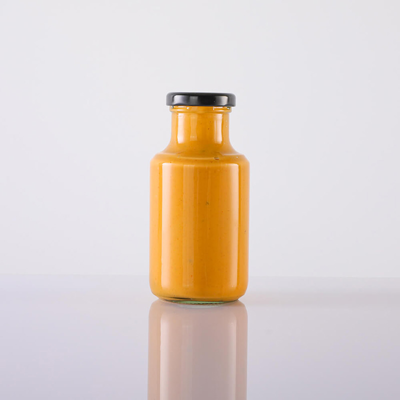250ml Airtight Glass Sauce Dressing Stout Bottle Featured Image