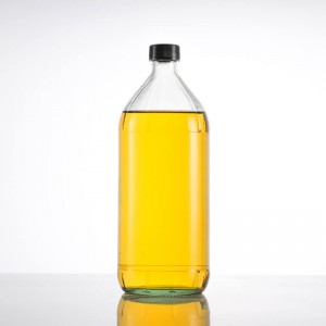32oz sklenená fľaša na ovocný ryžový ocot s uzáverom
