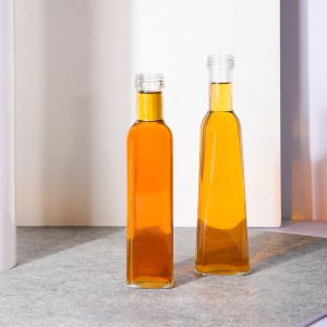 265ml Square Marasca Glass Oil Bottle with Cap