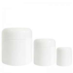 Lege glazen containers van 50 g en 100 g voor schoonheidsproductencrème