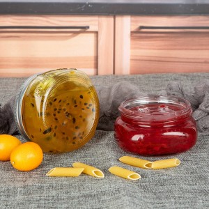 150 ml Mini Jam Glass Mason Jar med plastlokk