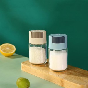 زجاجة بهارات زجاجية شفافة للتحكم في الملح 100 مل 0.5 جرام