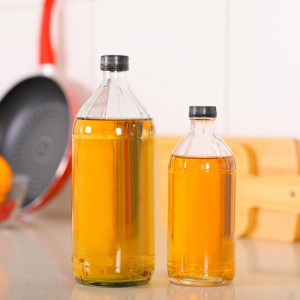 16oz Round Balsamic Vinegar Glass Bottle